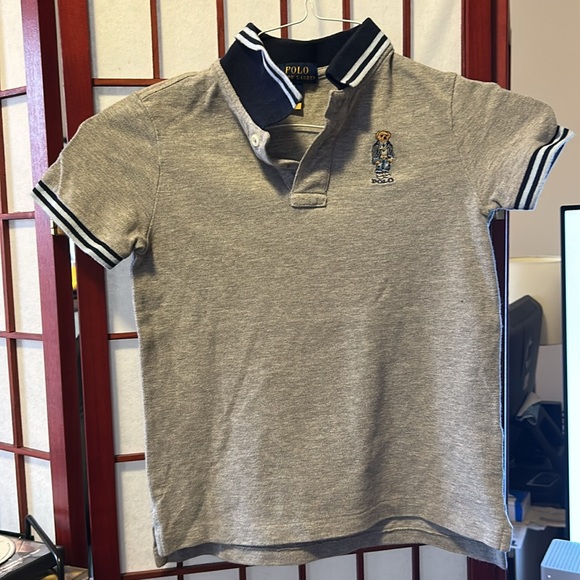 Polo by Ralph Lauren Gray polo shirt BOYS - Picture 3 of 4